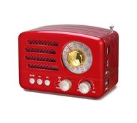 PRUNUS J-160 Poste Radio Portable Vintage Bluetooth Rechargeable 1800 mAh | Poste Radio Bluetooth 1800 mAh avec Grand Bouton de Réglage Et Lecture TF/USB, Simple pour Seniors Et Maison