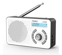PRUNUS J-408 Radio Dab/Dab+ Portable FM Bluetooth Rechargeable 2000 mAh | Radio Réveil DAB avec Batterie 2000 mAh, Bluetooth, Double Réveil, Minuterie de Sommeil, USB-C Et 40 Stations