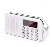 PRUNUS J-908 Radio Portable AM/FM Rechargeable, Éclairage de Secours | Radio Portable Rechargeable 1200 mAh avec Éclairage de Secours Et Lecture Mini USB/SD/AUX pour Maison Et Urgences