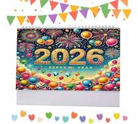 Pruojhw Agenda Mensuel 2026 | Calendrier de Bureau à Strass 2026 | Plannificateur Mensuel Déco Maison Pour Appartement Bureau Salle De Classe,Organisation