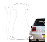 Pruojhw Autocollant de pare-brise de voiture - Décoration animale - Autocollant chien pour vitre arrière de voiture, pour la maison, réfrigérateur, berline, SUV, fenêtre, porte latérale, capot