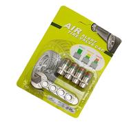 Pruojhw Bouchons de Valve de Pression des Pneus,4 Pièces Capteur Indicateur de Pression - Bouchons De Valve avec Jauge De - pour Voiture, Moto, Camion, SUV, Usage Quotidien et Voyage