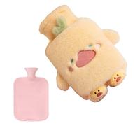 Pruojhw Bouillotte en peluche pour femme - 1 l en forme d'animal - Accessoire chauffe-mains - Dessin animé - Çocuklar Gençler Yetişkinler Koleksiyonerler Için Oyun Yatak Odası Koltuk