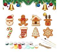 Pruojhw Boules de Noël à peindre - Décorations de Noël faites à la main - Décoration de fête festive - Pour écoles, bureaux, appartements, dortoirs d'étudiants, fêtes, Thanksgiving saisonnières