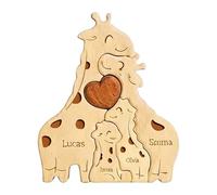 Pruojhw Casse-Têtes d'animaux pour Adultes - Pièce De Collection Artisanale en Bois | Figurine Puzzle Girafe pour La Décoration De Bureau,pour Adultes Décoration Intérieure Salon Bureau