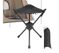 Pruojhw Chaise pliante, pivotante, compacte, tabouret portable, équipement de survie en plein air, pour les voyages, l'extérieur, la randonnée, le dortoir, la pelouse