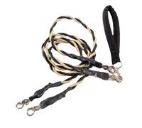 Pruojhw Corde pour Chien, Double Laisse De Promenade pour Chiens, Résistant Confortable pour Promenades Entraînement Plage Parc Sécurité Tir