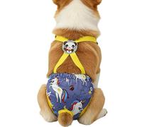 Pruojhw Couches pour Chiennes | Culottes lavables avec Bretelles,Culottes réutilisables,pour Appartement, intérieur, extérieur, Voyage, Voiture, Caisse, chenil, Jardin, Parc, Plage, Camping, Maison