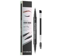 Pruojhw Crayon à sourcils imperméable - Produit cosmétique à double extrémité anti-salissure, avec 2 pointes de fourchette pour sourcils - Pour les filles - Beauté - Coiffage durable - Soulevez et