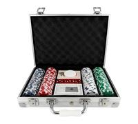 Pruojhw Ensemble de poker avec mallette - Sans valeur nominale - Kit de jeu de cartes de poker - Pour les amateurs de jeux - Pour adultes - Collectionneurs d'événements à la maison, voyage, soirée de