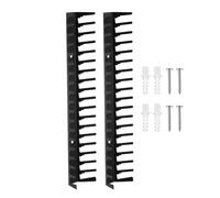 Pruojhw Étagère Média | 2 Pièces en Métal Solide avec Fixation Murale pour Organisation | Support à Rangement Disques,pour Organisation Maison Chambre Bureau Bar Cuisine Édition Fête Film Station