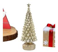 Pruojhw Figurine de sapin de Noël - Décoration de table comme point central et décoration de paysage - Figurine décorative de sapin de Noël - Pour chambre à coucher, bureau, jardin, vacances