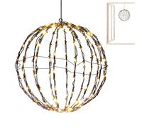 Pruojhw Guirlande Lumineuse Sphère Extérieur,Guirlande Sphère Noël Extérieur | Décoration Fête Arbre Intérieur Jardin Patio Nuit