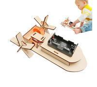 Pruojhw Jouet éducatif scientifique à monter soi-même, kit STEM, jouet en bois pour la promotion de l'intelligence, jouet technique pédagogique pour enfants, cadeau pour filles