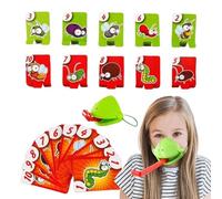 Pruojhw Jouet pour enfants à souffler la langue de grenouille - Jeu de fête pour plusieurs joueurs - Pour adultes - Pour jouer lors de fêtes, à la maison, en voyage et lors de fêtes de famille