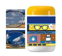 Pruojhw Lingettes de nettoyage pour salle de bain - Détachant double face - Lingettes de nettoyage pour lunettes - Pour nettoyer lunettes, miroirs, fenêtres, écrans de télévision, smartphones