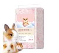 Pruojhw Litière pour animaux, coussin de nid de 450 g avec contrôle des odeurs | litière pour petits | pour lapins gerbiers dormant animaux nids accessoires