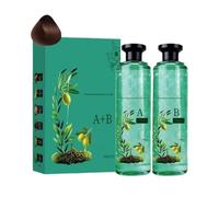 Pruojhw Lot de 2 teintures capillaires à l'huile couvrante des cheveux gris - Pour salon à domicile et routine de soins quotidiens - Pour homme, femme et personnes âgées