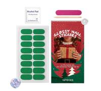 Pruojhw Lot de films autocollants pour ongles avec motif de Noël, pour les voyages, les vacances, le bureau à domicile, l'école, les soirées familiales, les fêtes, les voyages d'affaires