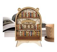 Pruojhw Panneau d'affichage de progression de la lecture des livres | Décoration en bois pour étagères et bibliothèques, statistiques de lecture et compteur de littérature lue - Pour bureau, salon