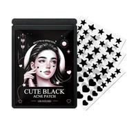 Pruojhw Patchs correcteurs d'imperfections, Lot de 108 pastilles anti-boutons en forme de cœur et d'étoile, Patchs Visage Formes Cœur et Étoile, pour Hommes, Adolescents, Adultes, Femme