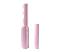 Pruojhw Peigne de coiffure en céramique - Accessoire de beauté sans fil - Outil chaud - Fer à lisser - Pour une utilisation quotidienne à la maison, en voyage, au salon, à un mariage, à une fête, à un