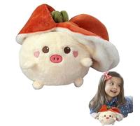 Pruojhw Peluche réversible - Jouet persimmon - Poupée remplie - Coussin en peluche d'animaux - Cadeau d'anniversaire pour enfants et filles - Cadeau d'anniversaire - Très douce