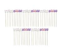 Pruojhw Piques à Cocktail de Pâques,100 Décorations de Gâteau et de Fête,Piques de Pâques - pour Fêtes de Printemps, Intérieur et Extérieur, pour Aliments, Boissons, Gâteaux,