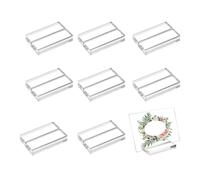 Pruojhw Porte-carte de table en acrylique,10 pièces support de numéro de table,Petit support de panneau en acrylique - Pour mariage événement restaurant dîner formel gala d'entreprise fête de la