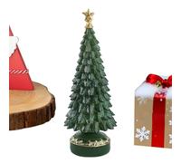 Pruojhw Sapin de Noël en résine synthétique - Décoration de table comme point central et décoration de paysage - Figurine de sapin de Noël décorative - Pour chambre à coucher, bureau, jardin, vacances
