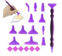 Pruojhw Stylos Art Strass,Outils de Bricolage avec Pointe Filetée - Set De Stylos De Perçage À Strass,pour Enthousiastes DIY Adultes Débutants Artistes Professionnels Activités Familiales Projets