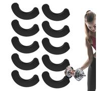 Pruojhw Tampon d'amortisseur à haltères, coussin haltère - Tampons de protection 10x pour haltères,Accessoire d'équipement d'exercice, fournitures de fitness à domicile pour rack