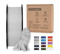 Prusament Filament PLA de qualité supérieure pour imprimante 3D - Gris marbré - Bobine de 1 kg - Haute précision ± 0,02 mm - Faible cordage - Forte adhérence des couches - Ne s'emmêle pas - Idéal pour