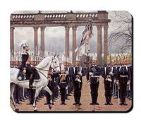 Prusse Parade Kaiser roi Allemagne Potsdam Guillaume Kronprinz Schloss Berlin Drapeau PFERD longue Kerle Lust Garten Peinture Uniform - Tapis de souris Ordinateur PC Portable # 7942