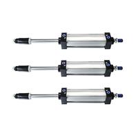 PRXFRWOW Cylindre pneumatique Standard réglable SCJ32/40/50/63/80/125mm, 1 pièce, alésage, Piston, Grand Thrus 25/50/75/300mm(Stroke 75-50mm,Bore 100mm)