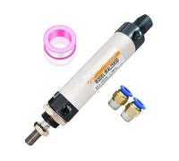 PRXFRWOW Mini Cylindre pneumatique à Double Action, alésage MAL16 20 25 32 40mm, Piston 25 50 100 400 500mm, Petite pièce en Aluminium, 1 pièce(Stroke 50mm,Bore 32mm)