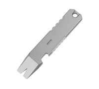 Pry Bar EDC, Porte-clés Barre Levier en Titane CNC avec Ouvre-bouteille/Fonction de Coupe Rapide pour le Camping en Plein Air Jungle Aventure Chasse