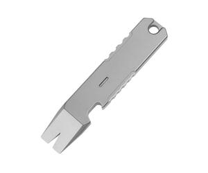 Pry Bar EDC, Porte-clés Barre Levier en Titane CNC avec Ouvre-bouteille/Fonction de Coupe Rapide pour le Camping en Plein Air Jungle Aventure Chasse