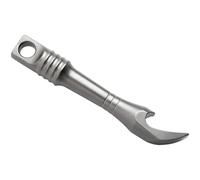 Pry bar titane compact EDC, levier en titane de 2,5 po, design léger de 0,4 oz, ouvre-bouteille EDC et ouvre-boîte, mini pied-de-biche porte-clés pour voyage, extérieur et port quotidien