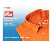 Prym 011202 Pins, 0.60 x 18 mm, Silver, 500 g, Brass, 18 x 0.6 mm