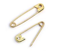Prym Épingles de sûreté, No. 4, 57mm, doré, Laiton, Gold, 57 mm, Set de 12 Pièces