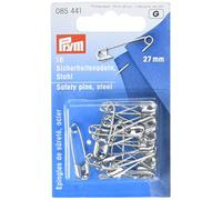 Prym 085441 Épingles de sûreté, 27mm, argenté, 16 pièces, Sliver