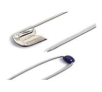 Prym Épingles de sûreté à Boule, No. 3, 48mm, argenté, Alloy Steel Plastic, Silver