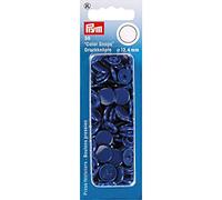 Prym 1 393116 Boutons pression sans couture « Color Snaps », rond, 12,4mm, bleu royal, Plastique, 12,4 mm