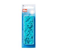 Prym 1 393146 Boutons pression sans couture « Color Snaps », rond, 12,4mm, turquoise, Plastique, 12,4 mm