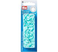 Prym 1 393159 Boutons pression sans couture « Color Snaps », rond, 12,4mm, turquoise clair, Plastic, 12,4 mm