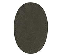 Prym 1 929253 Renforts Cuir Nappa Imitation à Coudre, 9 x 13,5cm, Gris foncé, Silver