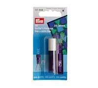 Prym 121444 Aiguilles à Coudre Quilting avec chas argenté, Fin et Extra Fin, arrorties