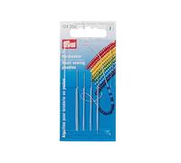 Prym 124350 Aiguilles Broderie Perles, No.10 et No.12, 0,45 x 55 et 0,40 x 50mm, Argenté