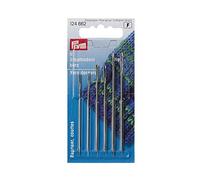 Prym 124662 Aiguilles à repriser Courtes, No. 5/0-1/0, Assorties, Silver